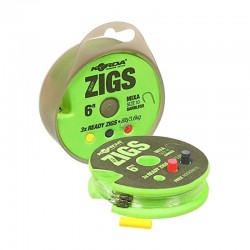 Набор для зиг-риг Korda Ready Zigs 8 ft (2,44 м) крючок №10 