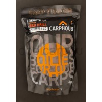 Пелетс Carp House Red Krill / Криль жирный с отверстием : 10, 14, 20 , микс. уп. 1кг.