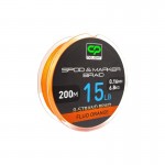 CARP PRO Шнур плетеный Deligth под спод-маркер / Spod - Marker PE X8 Fluo оранжевый 0,16мм 15lb 200м
