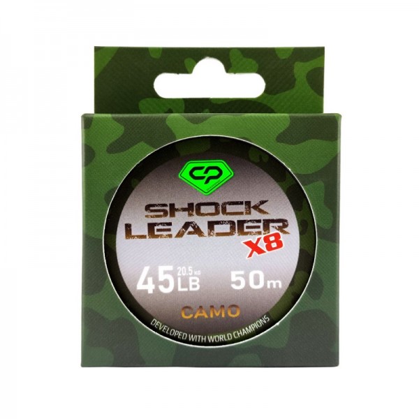 CARP PRO Шок-лидер Diamond Camo 45lb 50м