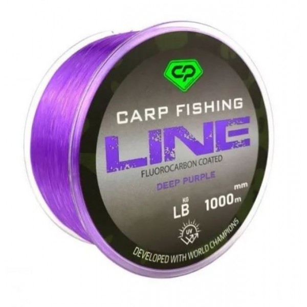 CARP PRO Леска Fluorocarbon Coated Deep Purple 1000м 0,286мм 5,7кг 12,6Lb
