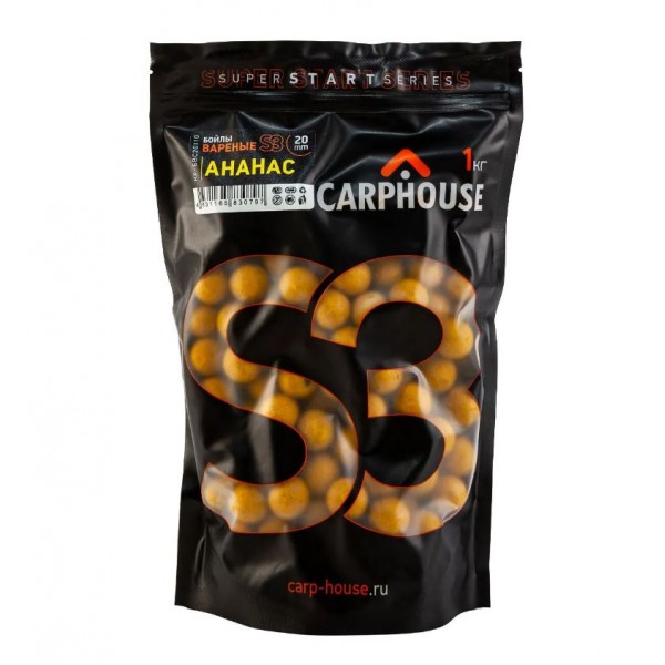 Бойлы варенные S3 "Ананас" 20 мм 1кг.