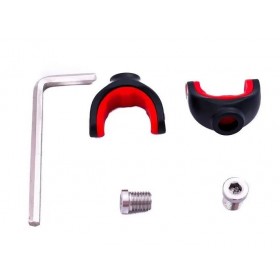 Держатель металлический с красной вставкой 2шт./уп. 2 размера