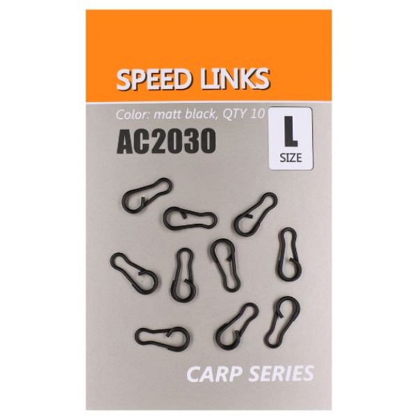 Застежка ORANGE AC2030 Clip Link, цвет mbl, размер L, в уп. 10шт. Speed links