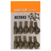 Клипса ORANGE AC2043 безопасная со стопором, в уп. 10ш.т Lead clip+stopper