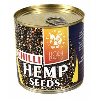 Зерновая смесь LION BAITS Hemp seeds Chili Конопля с чили 430мл