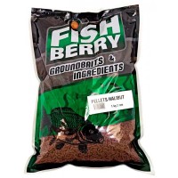 Пеллетс медленно растворимый FISHBERRY Палтус бордовый 2мм 1кг