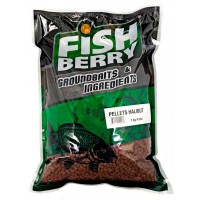 Пеллетс медленно растворимый FISHBERRY Палтус бордовый 4мм 1кг
