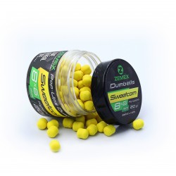 Бойлы плавающие ZEMEX Pop-Ups Dumbells Sweetcorn / Сладкая кукуруза, 8х6 мм