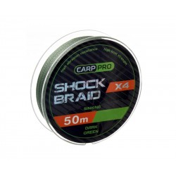 Шок-лидер Carp Pro Shock Braid PE X8 0.16мм 50м Dark Green