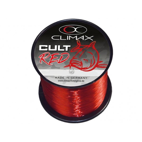 Леска CLIMAX CULT Carpline red 0.28mm 6.1kg красная 1/4 lbs (1500m)