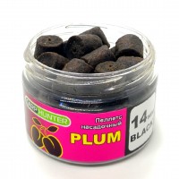 Пеллетс насадочный 14мм Black Halibut Plum (Слива) 100мл