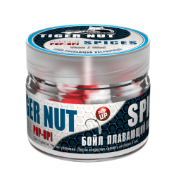Бойлы плавающие Sonik Baits Double Pop-Up 14мм Tiger Nut/Spices (Тигровый Орех/Специи) банка 90мл
