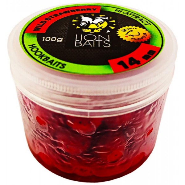 LION BAITS бойл в банке (HI-ATTRACT) 14 мм WILD STRAWBERRY - 100 гр