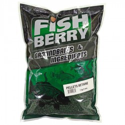 Пеллетс рыболовный медленно растворимый Fishberry (8 мм) зеленый бетаин - 1кг