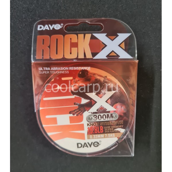 Леска DAYO Rock X 300м. 0,33мм. Оранжевая