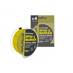 Шнур Nautilus Blacktron Spod & Marker d-0.14 8.2кг 18lb Fluo Yellow 250м