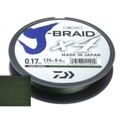 Шнур Daiwa J-Braid X4 Dark Green 0.17мм 135м