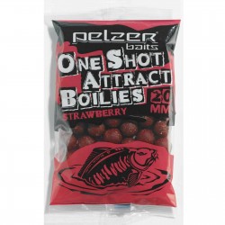 Pelzer One Shot Attract Boilies 20mm Strawberry