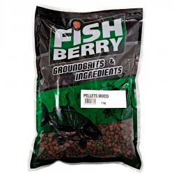 Пеллетс рыболовный медленно растворимый Fishberry миксованный (Mixed) - 1кг