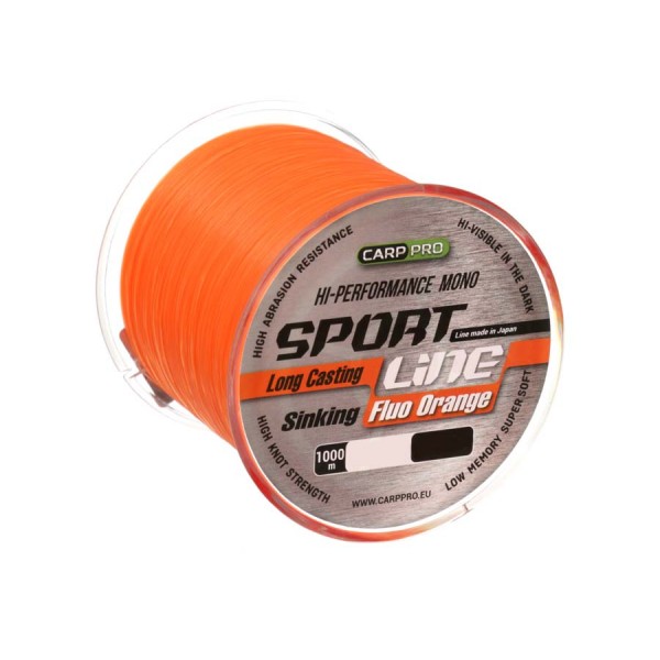 Леска Carp Pro Sport Line Fluo Orange 1000м 0.310мм