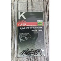 Быстросъёмная застёжка для грузов Kaida Covert Double Hook Snap B Type №1 (10ШТ)