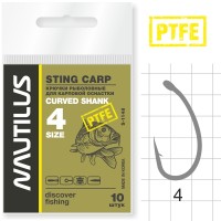 Крючок Nautilus Sting Curved Shank S-1148 PTFE №4