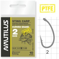 Крючок Nautilus Sting Curved Shank S-1148 PTFE №2