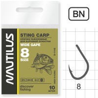 Крючок Nautilus Sting Wide Gape S-1142BN №8