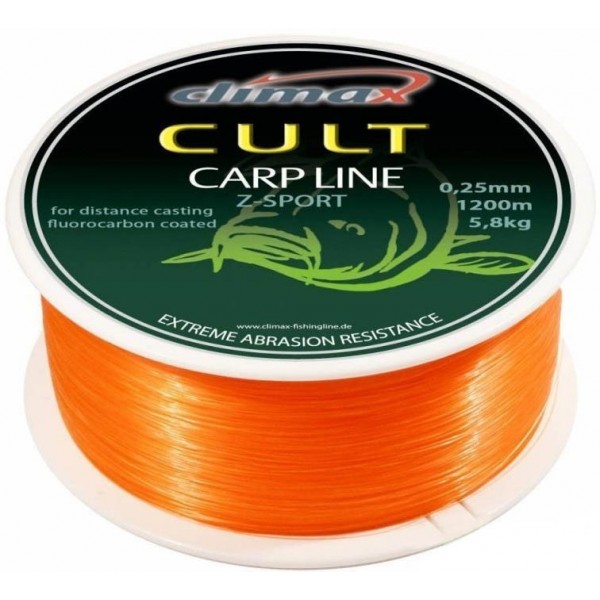 Леска Climax Cult Carp Line Z-Sport Orange 0.22мм 4.4кг 1300м