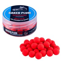 Бойлы плавающие Sonik Baits 11мм Baked Plum (Печеная слива) банка 50мл