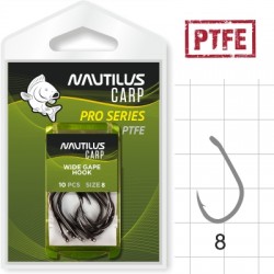 Крючок Nautilus Pro Series Wide Gape Hook PTFE #8