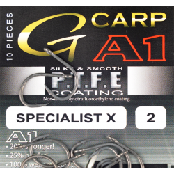 Крючки GAMAKATSU G-CARP A1 SPECIALIST X PTFE KP размер 4