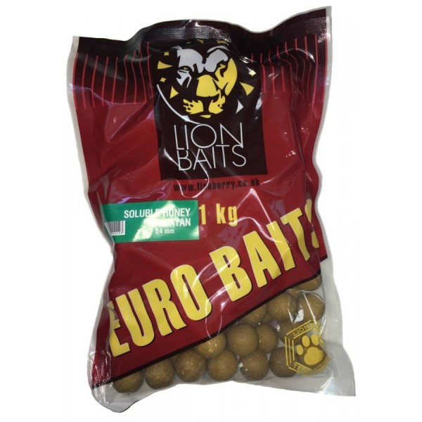 LION BAITS бойлы растворимые серии EURO BAITS 24 мм мед Юкатан (Honey Yucatan) - 1 кг