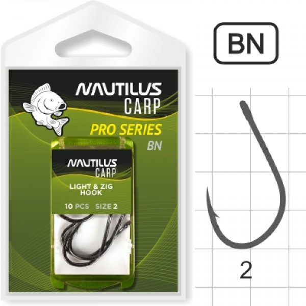 Крючок Nautilus Pro Series Light&Zig Hook BN #2