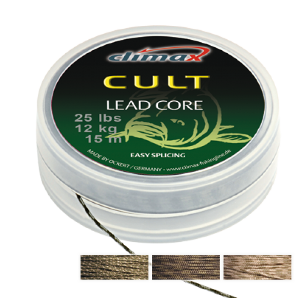Ледкор Climax CULT Leadcore 10 m 35Lbs 15 kg silt