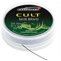 Поводковый материал в матовой оплетке Climax CULT Skin Braid 30 lb 15 m camou green mat finish NEW2018