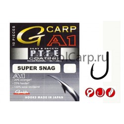 Крючок Gamakatsu A-1 G-Carp Super Snag, PTFE, №8