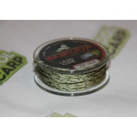 Лидкор зелёный  в чёрную точку 10м. 35Lb.