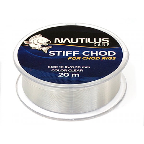 Поводковый материал Nautilus Stiff Chod 10 lb 20м Clear