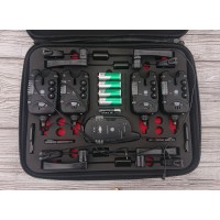 Сигнализаторы с пейджером 4+1 Monster Carp 2 + свингеры чёрные с лунной подсветкой