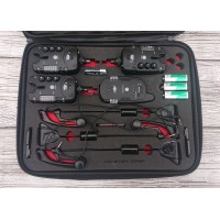 Сигнализаторы с пейджером 3+1 Monster Carp 2 + свингеры чёрные с лунной подсветкой