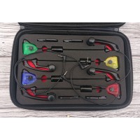 Свингеры Monster Carp в кейсе на чёрных штангах, цветные головы с жёлтым
