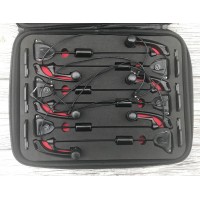Свингеры Monster Carp в кейсе 6шт. чёрные с лунной подсветкой